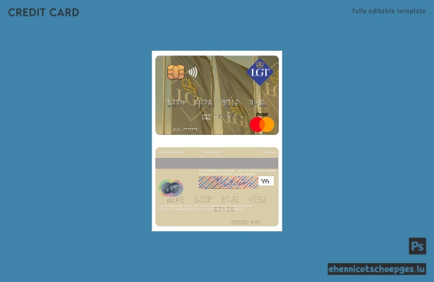 Liechtenstein LGT Bank Mastercard Beispielvorschau